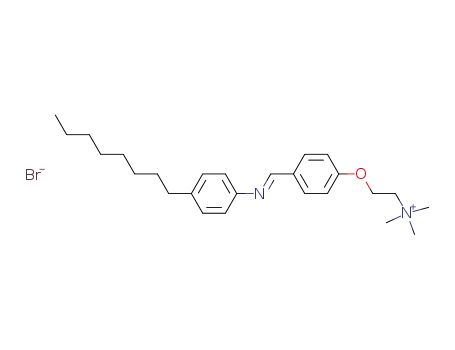 N-[4-[2-(trimethylammonio)ethoxy]benzylidene]-4-octylaniline bromide
