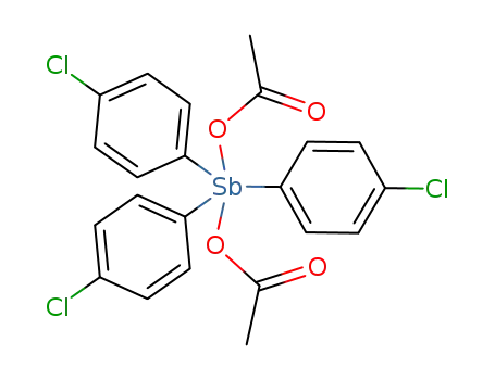 tri(p-chlorophenyl)antimony diacetate