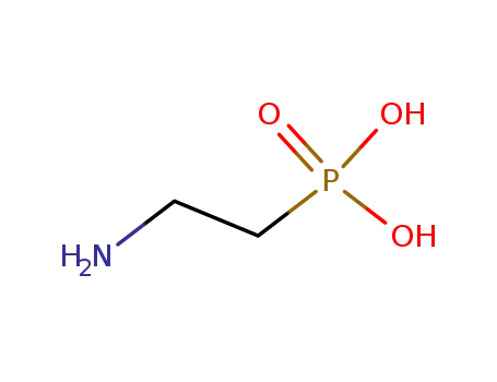 Molecular Structure of 2041-14-7 ((2-Aminoethyl)phosphonic acid)