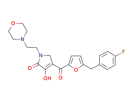 4-[5-(4-fluorobenzyl)furan-2-carbonyl]-3-hydroxy-1-(2-morpholine-4-ylethyl)-1,5-dihydropyrrol-2-one