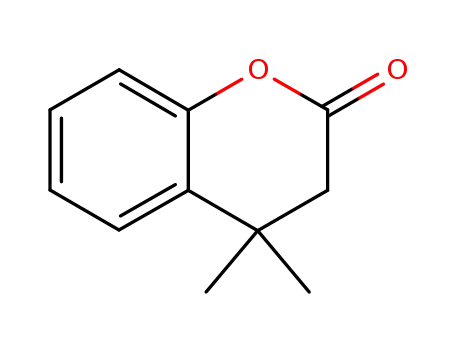 Molecular Structure of 29598-22-9 (2H-1-Benzopyran-2-one, 3,4-dihydro-4,4-dimethyl-)