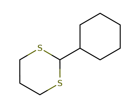 Molecular Structure of 56698-00-1 (1,3-Dithiane, 2-cyclohexyl-)