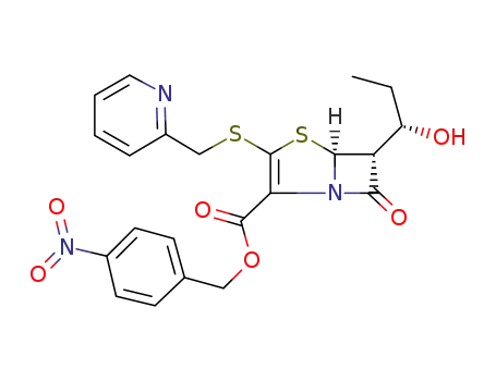 p-nitrobenzyl (5R,6R)-6-((S)-1-hydroxypropyl)-2-(2-pyridylmethyl)thiopenem-3-carboxylate