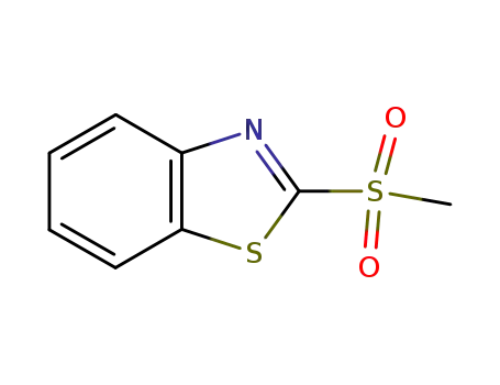Molecular Structure of 7144-49-2 (2-(METHYLSULFONYL)BENZOTHIAZOLE, 97)