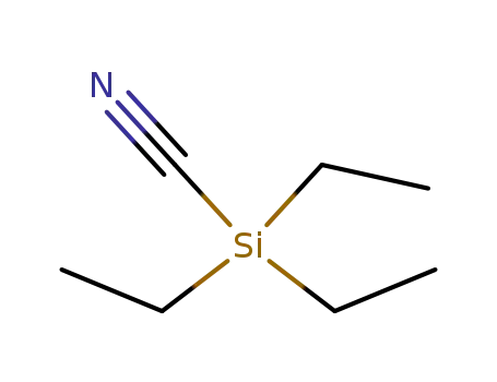 Molecular Structure of 18301-88-7 (Silanecarbonitrile, triethyl-)