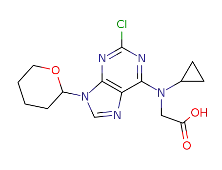 N-[2-chloro-9-(tetrahydropyran-2-yl)-9H-purin-6-yl]-N-cyclopropylglycine