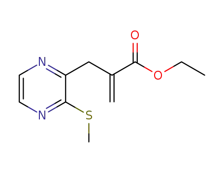 ethyl 2-{[3-(methylsulfanyl)pyrazin-2-yl]methyl}prop-2-enoate