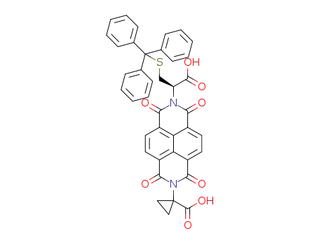 (R)-1-(7-(1-carboxy-2-(tritylthio)ethyl)-1,3,6,8-tetraoxo-7,8-dihydrobenzo[lmn][3,8]phenanthrolin-2(1H,3H,6H)-yl)cyclopropanecarboxylic acid
