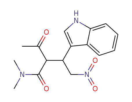 2-acetyl-3-(1H-indol-3-yl)-N,N-dimethyl-4-nitrobutanamide