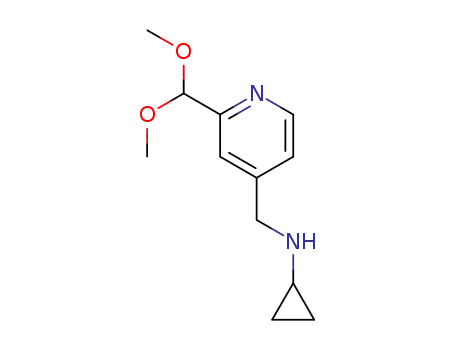 N-{[2-(dimethoxymethyl)pyridin-4-yl]methyl}cyclopropanamine