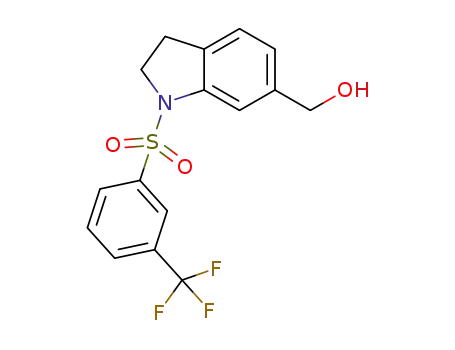 (1-((3-(trifluoromethyl)phenyl)sulfonyl)indolin-6-yl)methanol