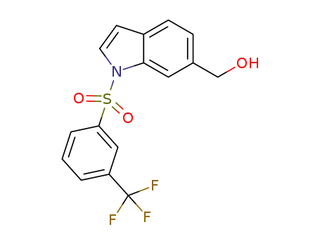 (1-((3-(trifluoromethyl)phenyl)sulfonyl)-1H-indol-6-yl)methanol