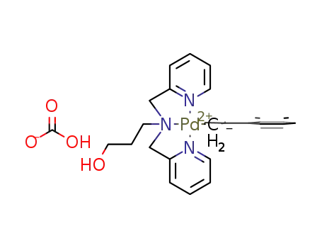 [Pd(CH2CMe2Ph)(κ3-N,N′,N′′-(N,N-bis(pyrid-2-ylmethyl)-N-(3-hydroxypropyl)amine))][HCO3]