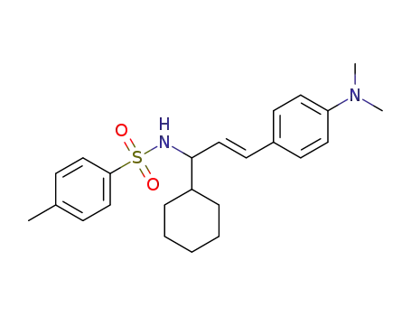 (E)-N-(1-cyclohexyl-3-(4-(dimethylamino)phenyl)allyl)-4-methylbenzenesulfonamide