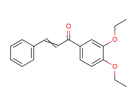 Molecular Structure of 123769-52-8 ((2E)-1-(3,4-diethoxyphenyl)-3-phenylprop-2-en-1-one)
