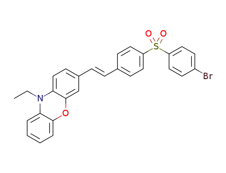 (E)-3-(4-((4-bromophenyl)sulfonyl)styryl)-10-ethyl-10H-phenoxazine