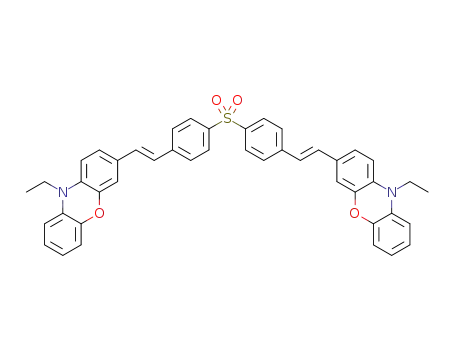 3,3'-((1E,1'E)-(sulfonylbis(4,1-phenylene))bis(ethene-2,1-diyl))bis(10-ethyl-10H-phenoxazine)