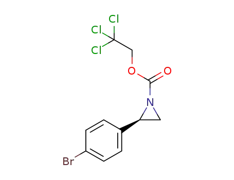 2,2,2-trichloroethyl 2-(4-bromophenyl)aziridine-1-carboxylate