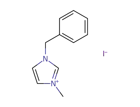 Molecular Structure of 15095-61-1 (1H-Imidazolium, 1-methyl-3-(phenylmethyl)-, iodide)