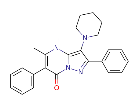 5-methyl-2,6-diphenyl-3-(piperidin-1-yl)pyrazolo[1,5-a]pyrimidin-7(4H)-one