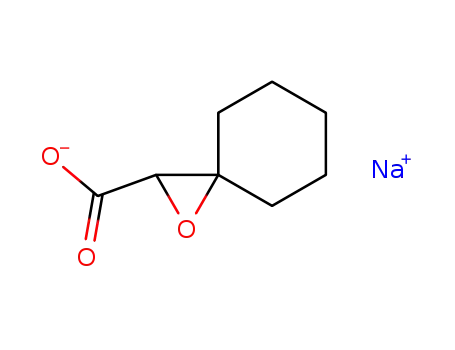 Molecular Structure of 25957-47-5 (1-oxaspiro[2.5]octane-2-carboxylic acid)