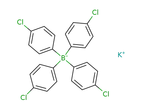 Molecular Structure of 14680-77-4 (POTASSIUM TETRAKIS(4-CHLOROPHENYL)BORATE)