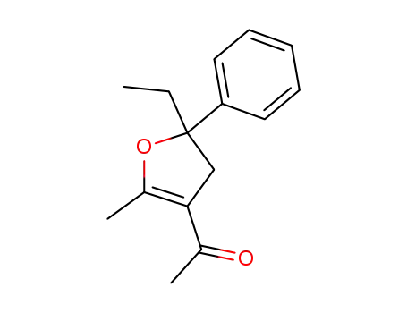3-acetyl-5-ethyl-2-methyl-5-phenyl-4,5-dihydrofuran
