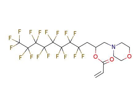 1-Morpholinomethyl-3,3,4,4,5,5,6,6,7,7,8,8,9,9,10,10,10-heptadecafluorodecyl acrylate