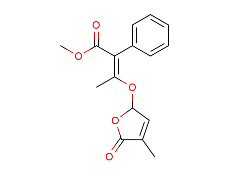 (E)-3-(4-Methyl-5-oxo-2,5-dihydro-furan-2-yloxy)-2-phenyl-but-2-enoic acid methyl ester