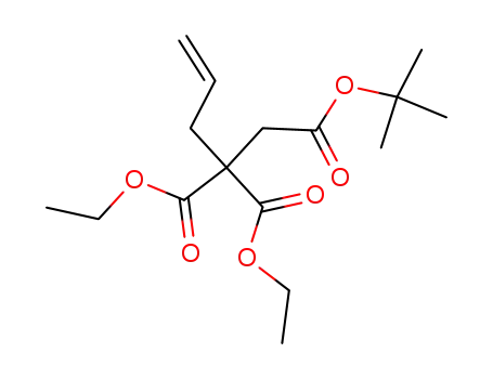 Molecular Structure of 193806-54-1 (4-Pentene-1,2,2-tricarboxylic acid, 1-(1,1-dimethylethyl) 2,2-diethyl
ester)
