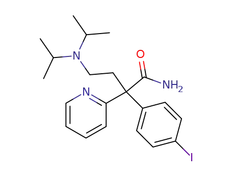 4-diisopropylamino-2-(4-iodo-phenyl)-2-pyridin-2-yl-butyramide