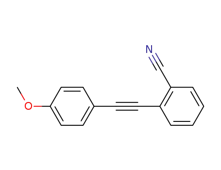 2-(2-(4-methoxyphenyl)ethynyl)benzonitrile