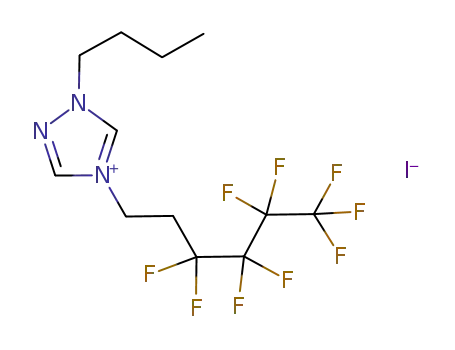 1-butyl-4-(1H,1H,2H,2H-perfluorohexyl)-1,2,4-triazolium iodide