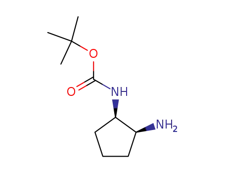 Molecular Structure of 721395-15-9 (Carbamic acid, [(1R,2S)-2-aminocyclopentyl]-, 1,1-dimethylethyl ester (9CI))