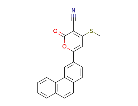 4-methylsulfanyl-2-oxo-6-(phenanthren-3-yl)-2H-pyran-3-carbonitrile