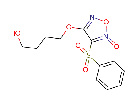 4-(4-hydroxybutoxy)-3-(phenylsulfonyl)-1,2,5-oxadiazole 2-oxide