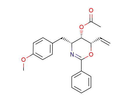 (4R,5S,6S)-4-(4-methoxybenzyl)-2-phenyl-6-vinyl-5,6-dihydro-4H-1,3-oxazin-5-yl acetate