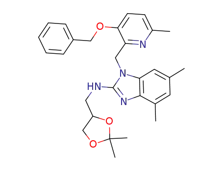 [1-(3-benzyloxy-6-methyl-pyridin-2-ylmethyl)-4,6-dimethyl-1H-benzoimidazol-2-yl]-(2,2-dimethyl-[1,3]dioxolan-4-ylmethyl)-amine