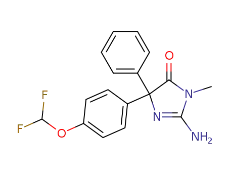 2-amino-5-[4-(difluoromethoxy)phenyl]-3-methyl-5-phenyl-3,5-dihydro-4H-imidazol-4-one