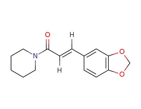 82857-82-7,Ilepcimide,N-trans-Cinnamoylpiperidine;1-[1-oxo-3-(3,4-methylenedioxyphenyl)-2E-propenyl]-piperidine;1-[1-Methyl-1-(phenylseleno)-ethyl]-cyclohexanol;(E)-2-(1,3-benzodioxol-5-yl)vinyl piperidino ketone;1-<3,4-Methylendioxy-cinnamoyl>-piperidin;(E)-1-[3',4'-(methylenedioxy)cinnamoyl]piperidine;Cyclohexanol,1-[1-methyl-1-(phenylseleno)ethyl];N,N-cyclopentylene-3-(3,4-methyldioxyphenyl)-2E-propenamide;