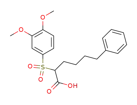 2-[(3,4-dimethoxyphenyl)sulfonyl]-6-phenylhexanoic acid