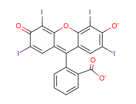 2,4,5,7-tetraiodo-6-hydroxy-9-(2-carboxyphenyl)fluorone (erythrosine), ionic form