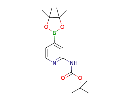 N-[4-(4,4,5,5-tetramethyl-1,3,2-dioxaborolan-2-yl)-2-pyridinyl]carbamic acid 1,1-dimethylethyl ester