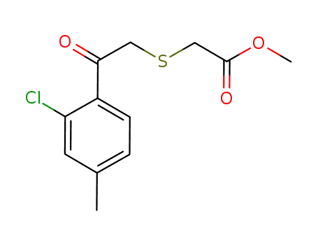 methyl 2-(2-(2-chloro-4-methylphenyl)-2-oxoethylthio)acetate