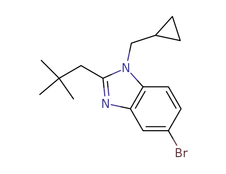 5-bromo-1-(cyclopropylmethyl)-2-(2,2-dimethylpropyl)-1H-benzimidazole