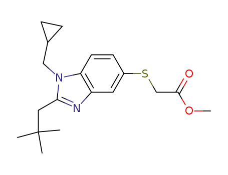 methyl {[1-(cyclopropylmethyl)-2-(2,2-dimethyl-propyl)-1H-benzoimidazol-5-yl]thio}acetate