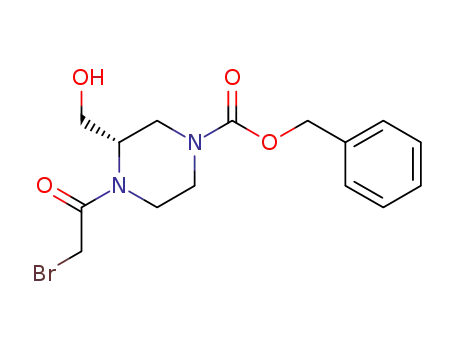 benzyl (3S)-4-(bromoacetyl)-3-(hydroxymethyl)piperazine-1-carboxylate