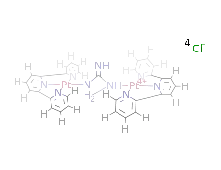 {(Pt(2,2':6',2''-terpyridine))2(methylguanidine)}Cl4