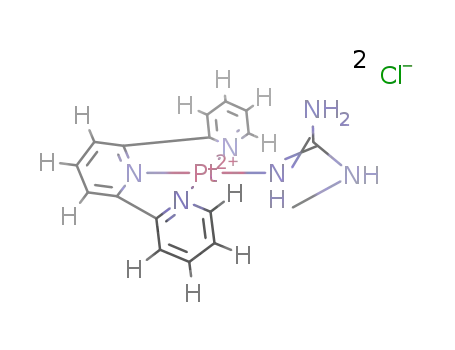 {Pt(2,2':6',2''-terpyridine)(methylguanidine)}Cl2