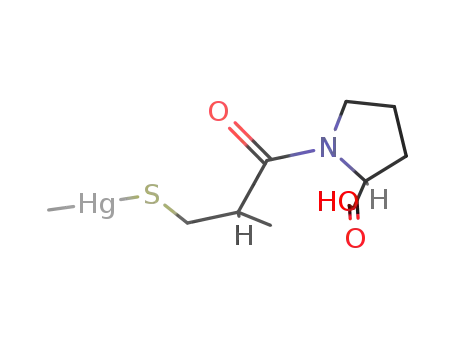cis-methylmercury(II)-captopril